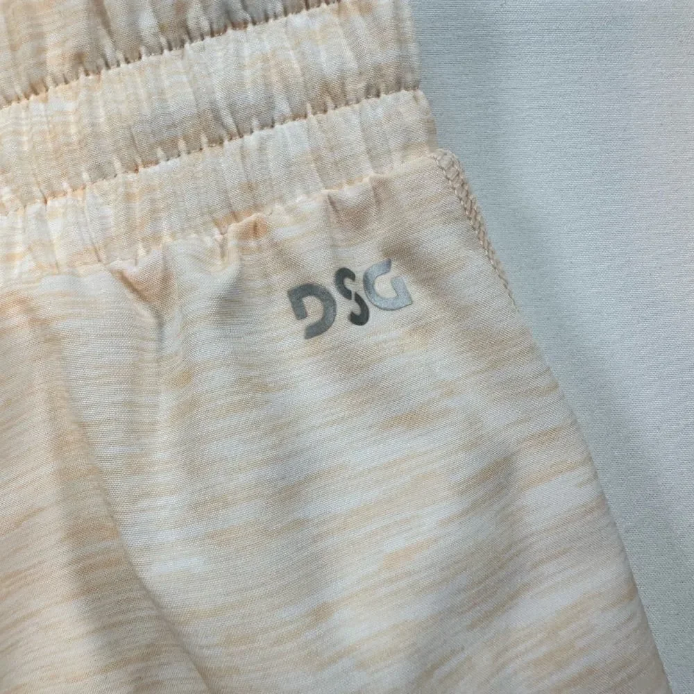 NWT DSG Girls Mid Rise Stride Run Short Peach Heather - Size XL